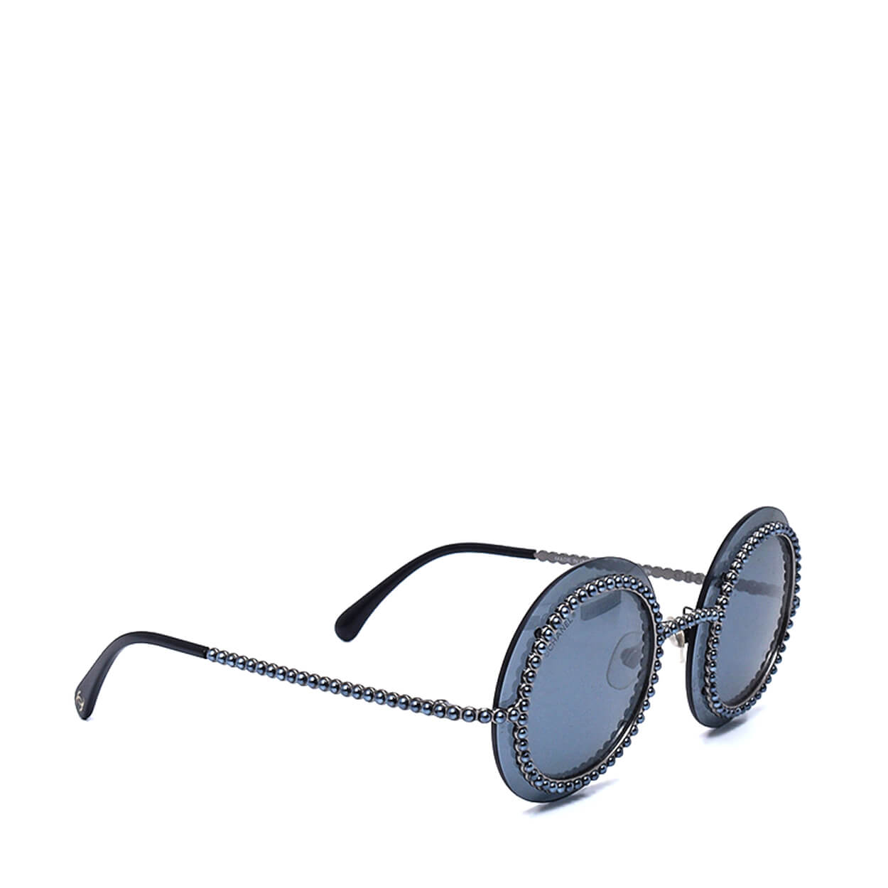 Chanel - Grey Pearl Round Sunglasses 71140 / L0844 / 3N